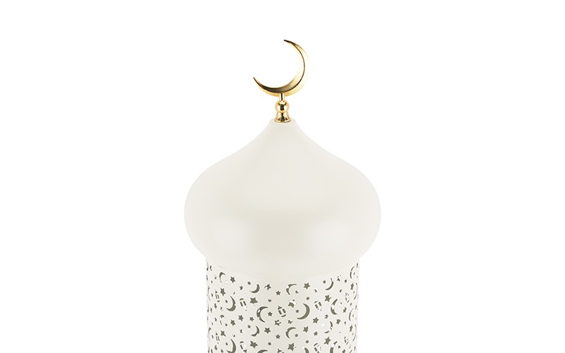 Ramadan Lantern With Elegant Crescent Decorations - 1 PC