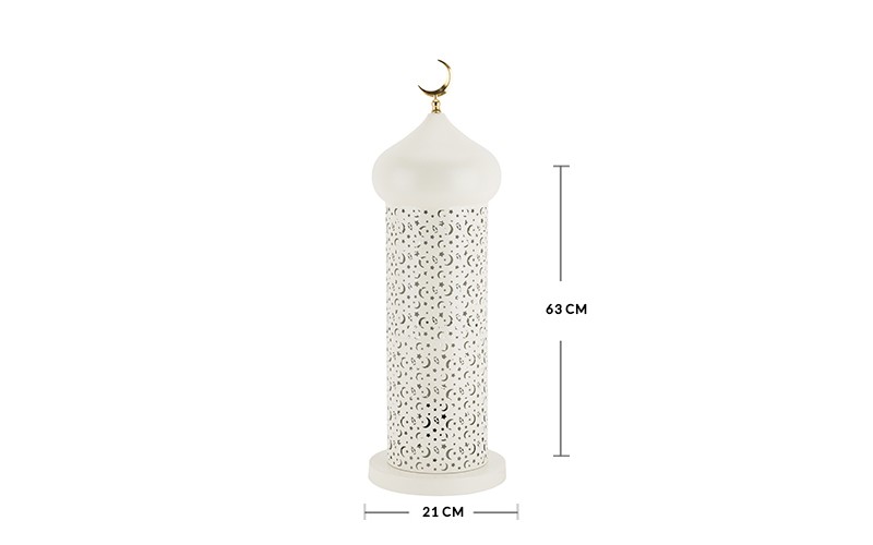 Ramadan Lantern With Elegant Crescent Decorations - 1 PC