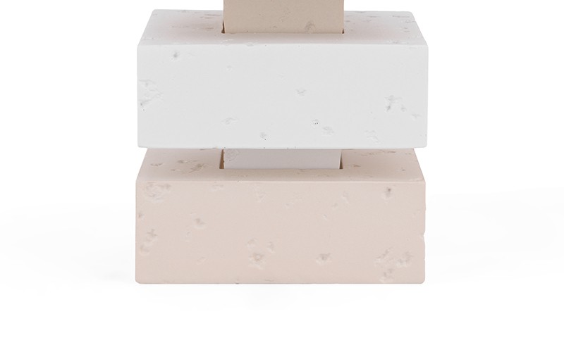 Luxurious Modern Resin Incense Burner 1 PC - Cream & White