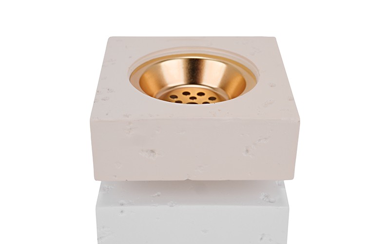Luxurious Modern Resin Incense Burner 1 PC - Cream & White