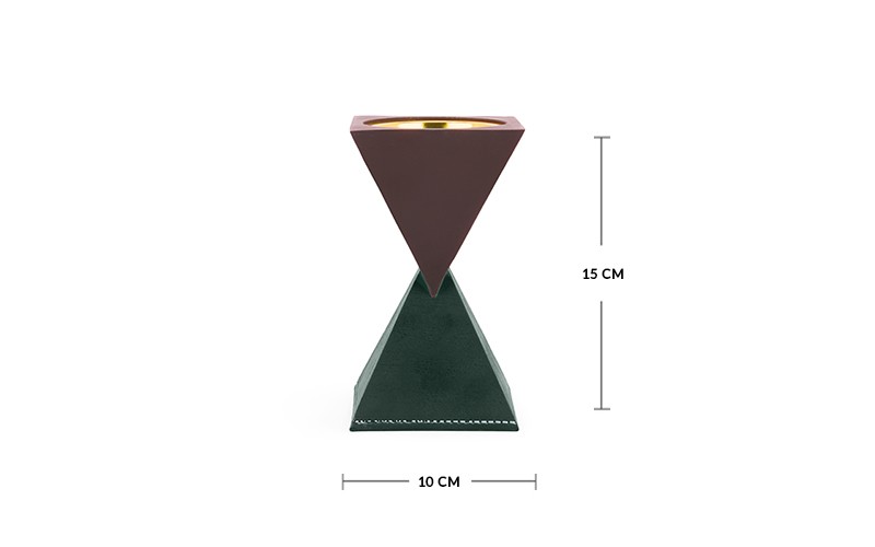 Luxurious Modern Resin Incense Burner 1 PC - Brown & Green