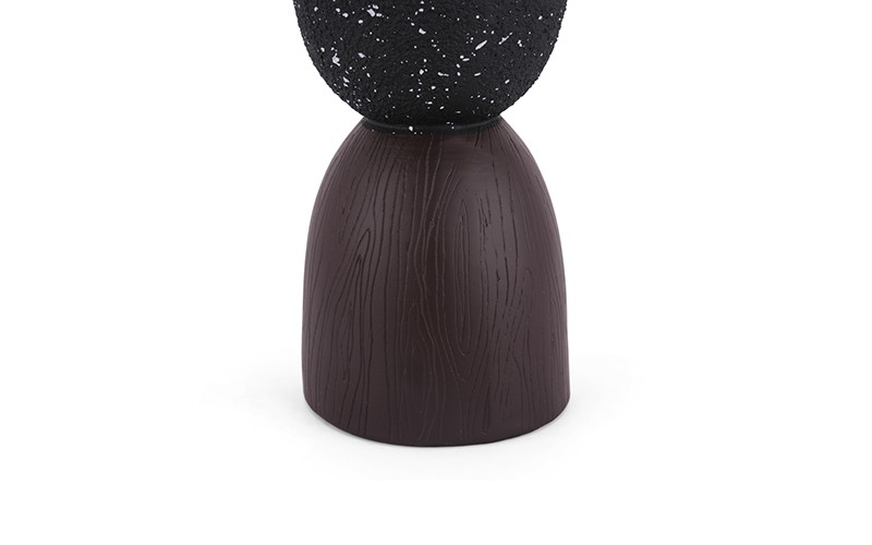 Luxurious Resin Incense Burner 1 PC - Black & Brown
