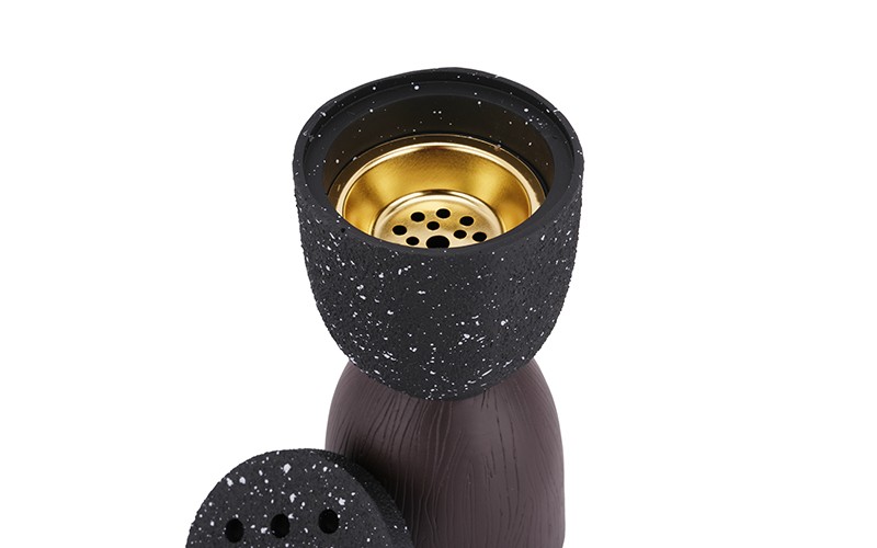 Luxurious Resin Incense Burner 1 PC - Black & Brown