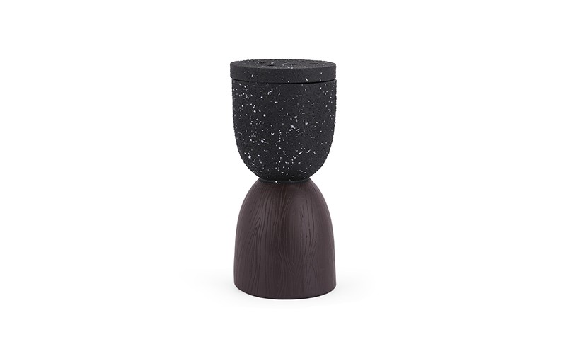 Luxurious Resin Incense Burner 1 PC - Black & Brown