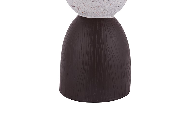Luxurious Resin Incense Burner 1 PC - Off White & Brown
