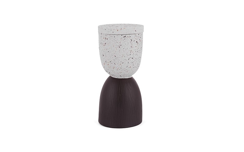 Luxurious Resin Incense Burner 1 PC - Off White & Brown