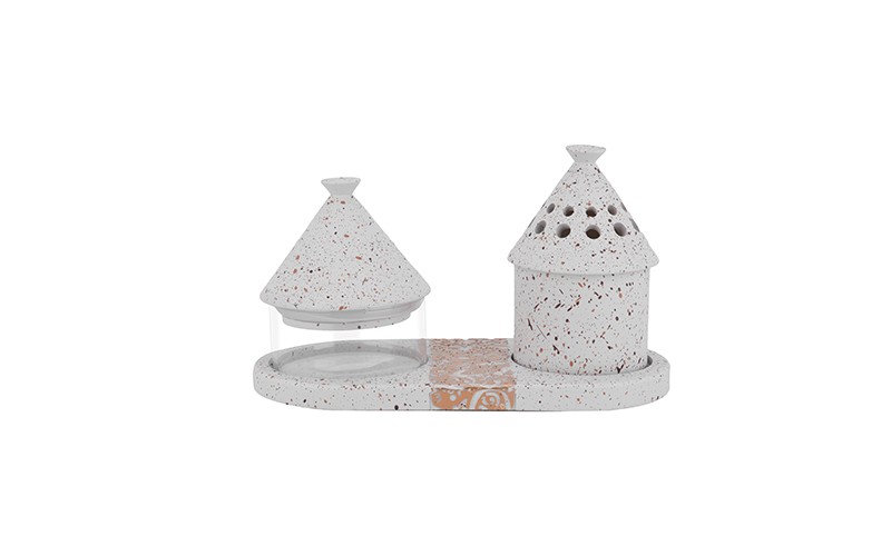 Luxurious Resin Incense Burner Set 3 PCS