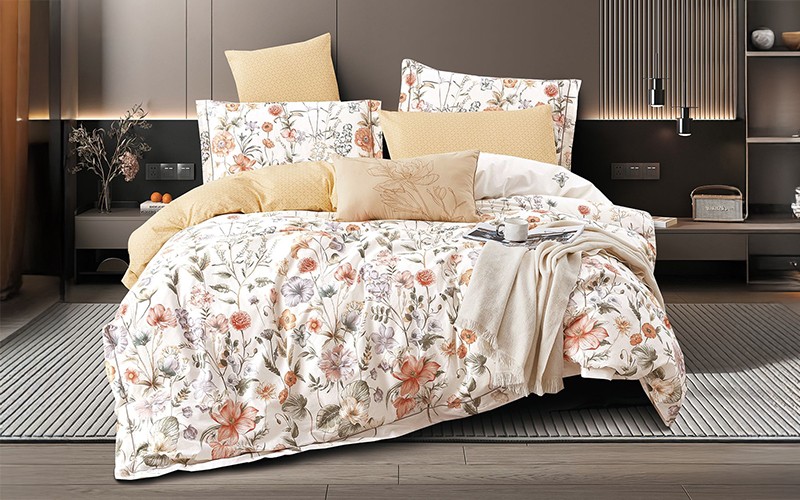 Kelly Printed Cotton Duvet cover Bedding Set Without Filling 6 PCS - King Multi Color
