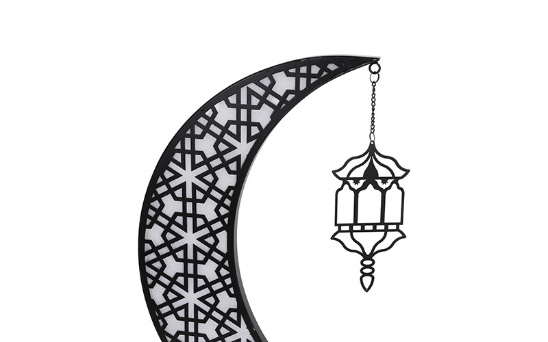 ديكور هلال رمضان المضيء - 1 قطعة