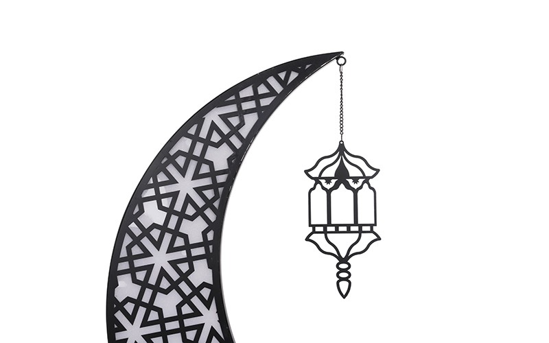 ديكور هلال رمضان المضيء - 1 قطعة
