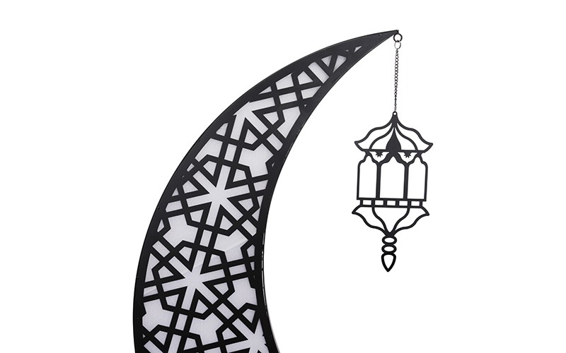 Luminous Ramadan Crescent Decoration - 1 PC