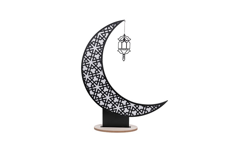 Luminous Ramadan Crescent Decoration - 1 PC