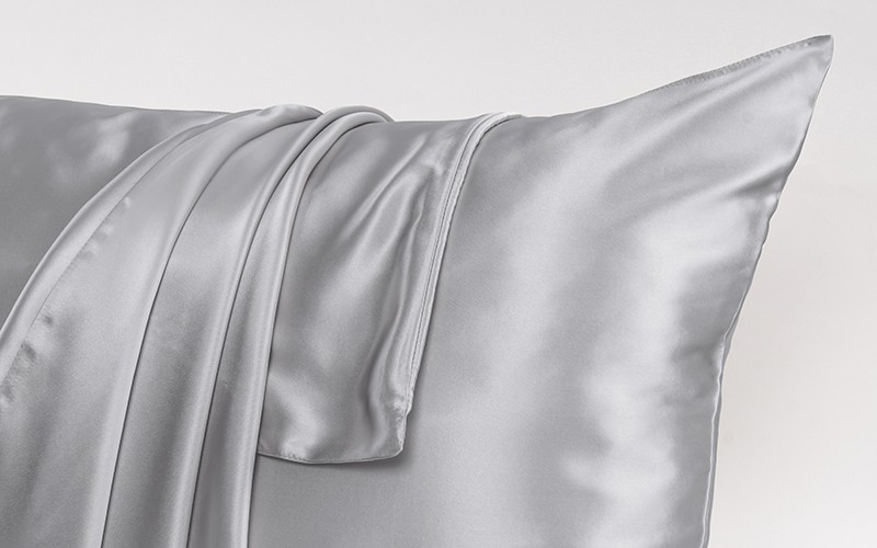 Al Saad Home Silk Pillow Case 16 Momme 1 PC - Silver