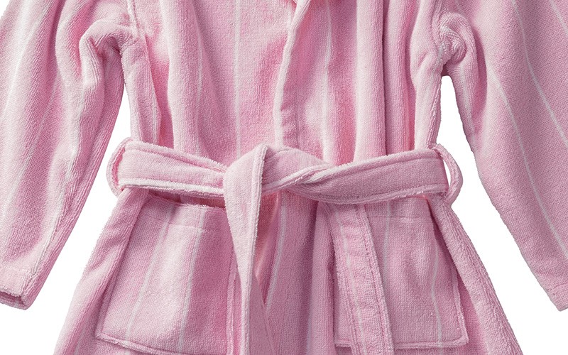 Al Saad Home Kids Cotton Bathrobe 1 Pc ( 4 - 6 ) Years Old - Pink
