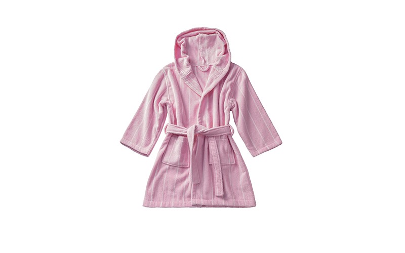 Al Saad Home Kids Cotton Bathrobe 1 Pc ( 4 - 6 ) Years Old - Pink