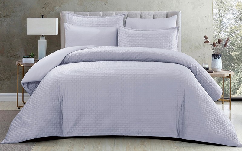 Elegance X  Cotton Comforter Bedding Set 6 PCS - King Grey