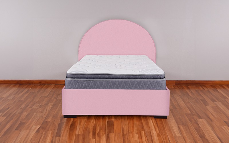 Al Saad Home Sahara Bed With Storage Drawers ( 150 x 200 ) - Queen Pink