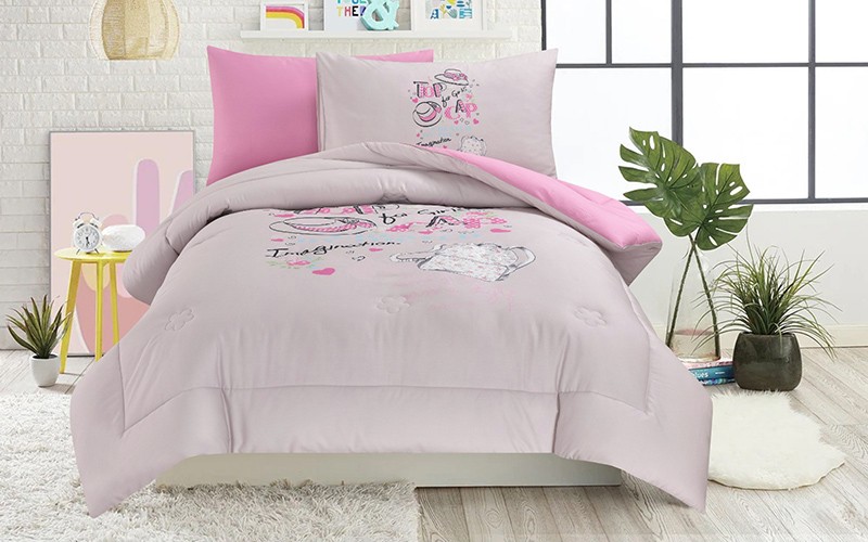 Cannon Kids Cotton Printed Comforter Set 4 PCS - Multi Color