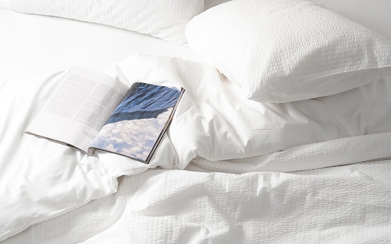 Al Saad Home Wafel Cotton Duvet Cover Without Filling Set 4 PCs - King White