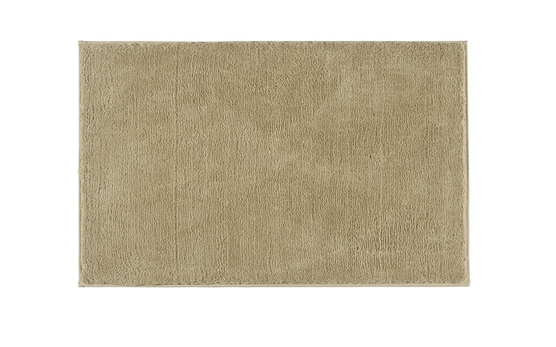 AL Saad Home Microfiber solid Bath mat - Beige