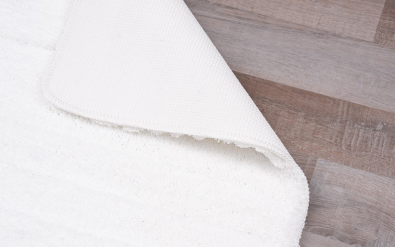 AL Saad Home Stripe Bath mat - White