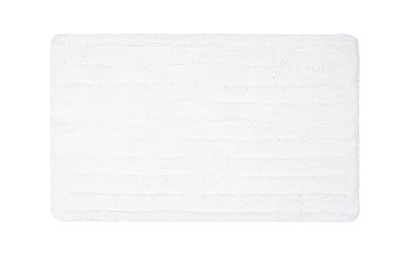 AL Saad Home Stripe Bath mat - White