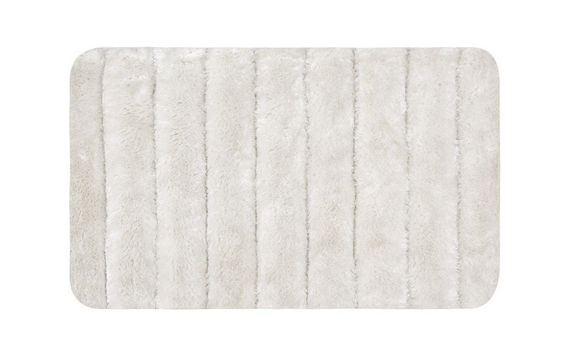AL Saad Home Pearl Yarn Stripe Bath mat - Off White