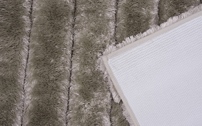 AL Saad Home Pearl Yarn Stripe Bath mat - Grey