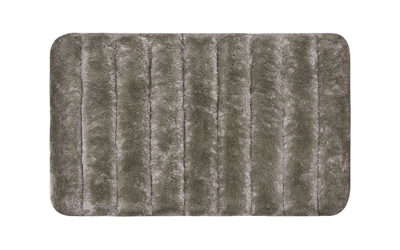 AL Saad Home Pearl Yarn Stripe Bath mat - Grey