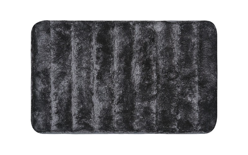 AL Saad Home Pearl Yarn Stripe Bath mat - D.Grey