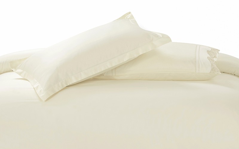 Lace Cotton Comforter Bedding Set 6 PCS - King Cream