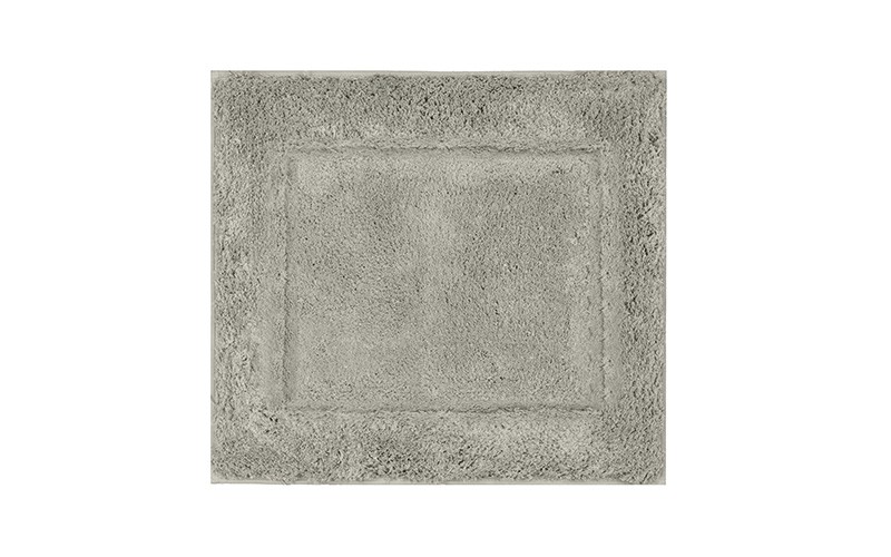 AL Saad Home Square wide border Bath mat 3 Pcs - Grey