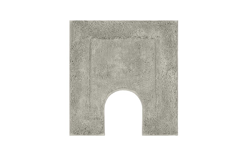 AL Saad Home Square wide border Bath mat 3 Pcs - Grey