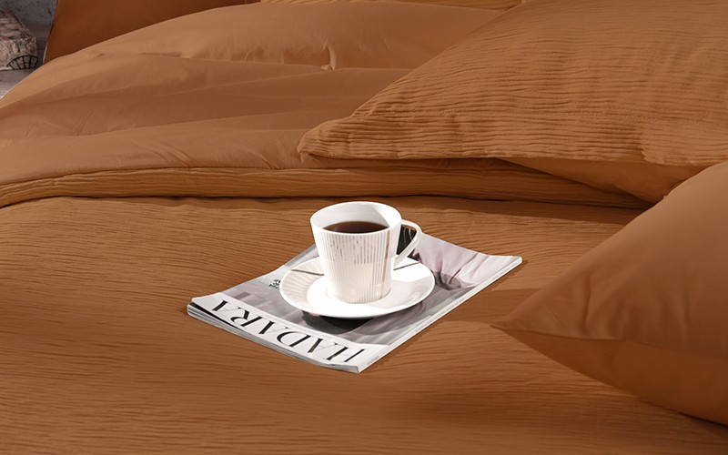طقم لحاف قطن كوڤا من السعد هوم 6 قطع - نفرين بني