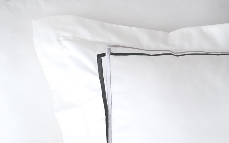 Alto Cotton Embroidered Duvet Cover Set Without Filling ( 300 TC ) 6 PCS - King White 
