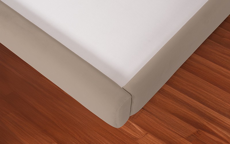 Al Saad Home Solva Bed ( 150 x 200 ) - Queen D.Beige