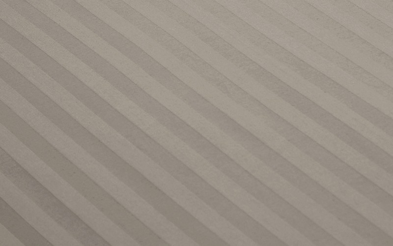 Royal Cotton Stripe Duvet Cover Bedding Set Without Filling  6 PCs - King D.Beige