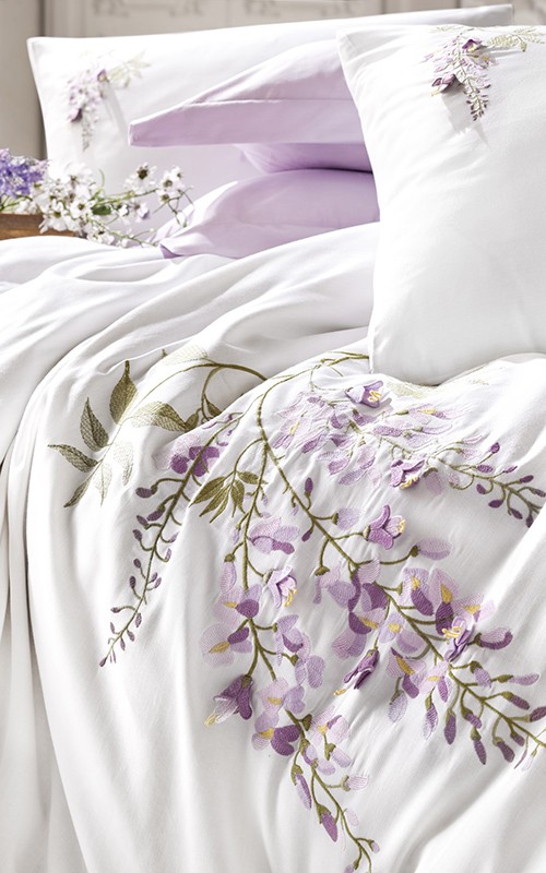 Cotton Box 3D Turkish Duvet Cover Set 6 PCS Without Filling - King + (Free Duvet )