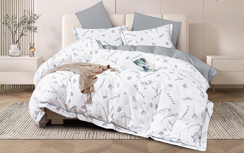 Anika Cotton Printed Duvet Cover Bedding Set 6 PCS - King Multi Color