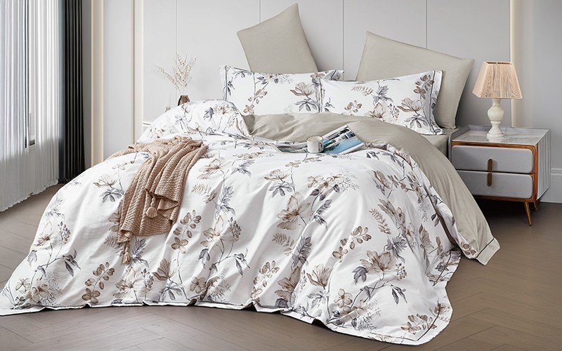Anika Cotton Printed Duvet Cover Bedding Set 6 PCS - King Multi Color