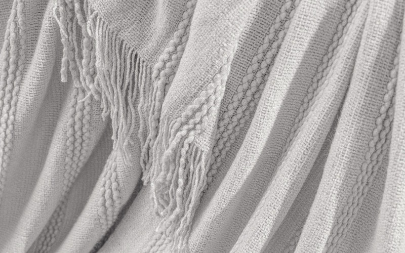 AL Saad Home Knit Blanket - Single L.Grey