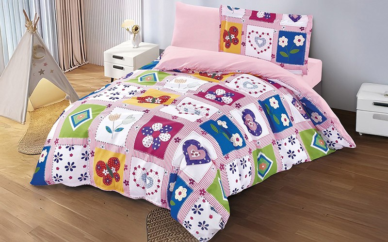 Fero Kids Comforter Bedding Set 4 PCS - Multi Color