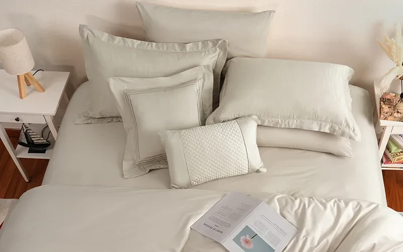 Posh Cotton Jacquard Comforter Bedding Set Box 8 PCS - King D.Beige