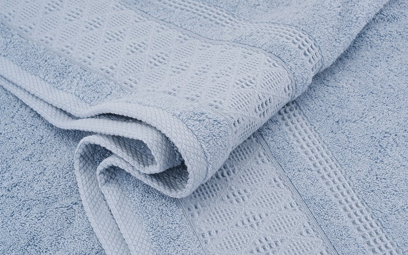 Al Saad Home Jacquard Cotton Towel ( 70 x 140 ) - Turquoise