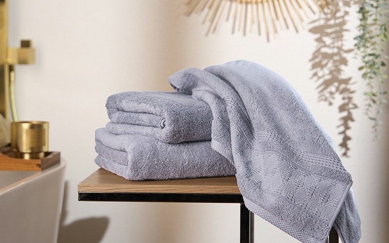 Al Saad Home Jacquard Cotton Towel ( 50 x 100 ) - Grey