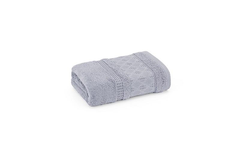 Al Saad Home Jacquard Cotton Towel ( 50 x 100 ) - Grey