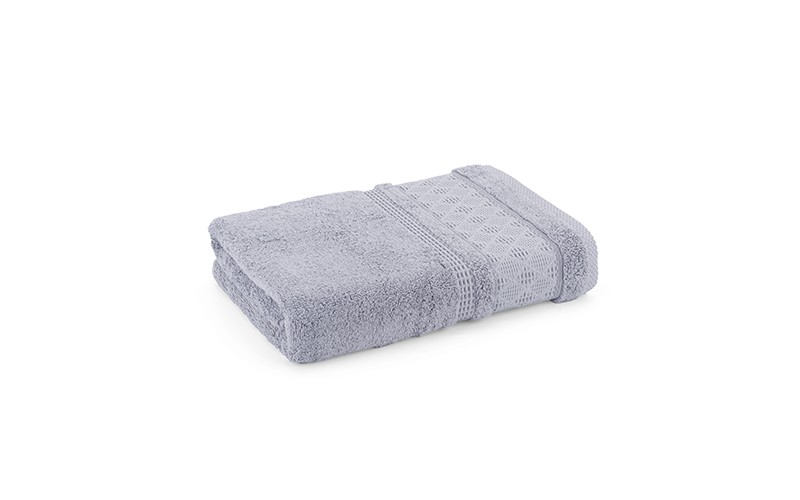 Al Saad Home Jacquard Cotton Towel ( 70 x 140 ) - Grey