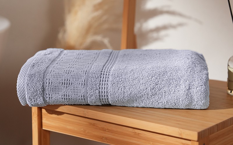 Al Saad Home Jacquard Cotton Towel ( 50 x 100 ) - Grey