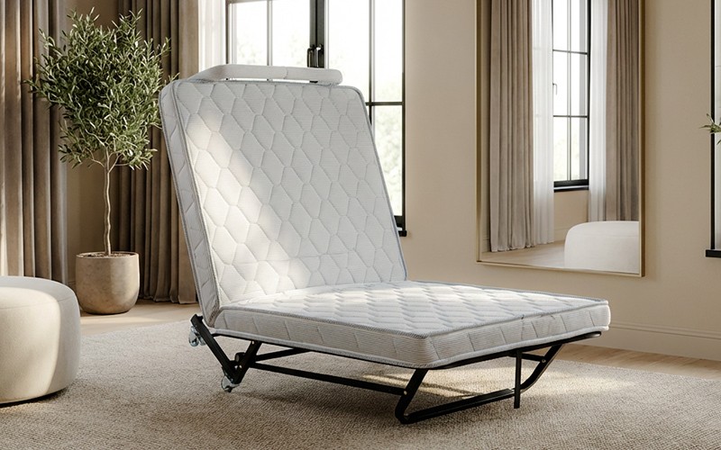 Al Saad Home Folding Bed With Cotton Mattress