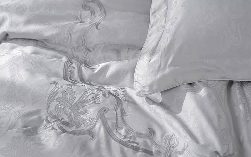 Brooklyn Jacquard Embroidered Set Wedding Box 8 PCS - King Grey